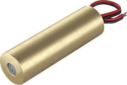 Et cylinderformet, bronzefarvet objekt med to fremstående kabler, sandsynligvis en elektronisk komponent.