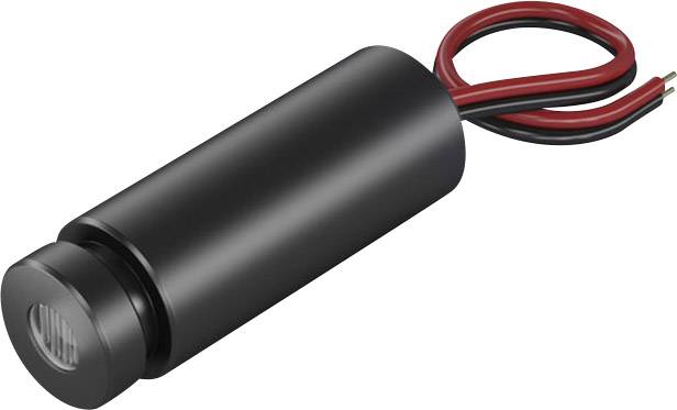En sort cylindrisk elektromagnetisk aktuator med to fremstående kabler, egnet til brug i elektroniske projekter.