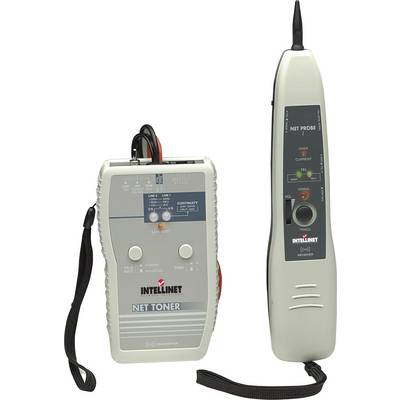 Netværkskabeltester-sæt bestående af en toner-generator og en sonde, til sporing og identificering af kabler og ledninger.