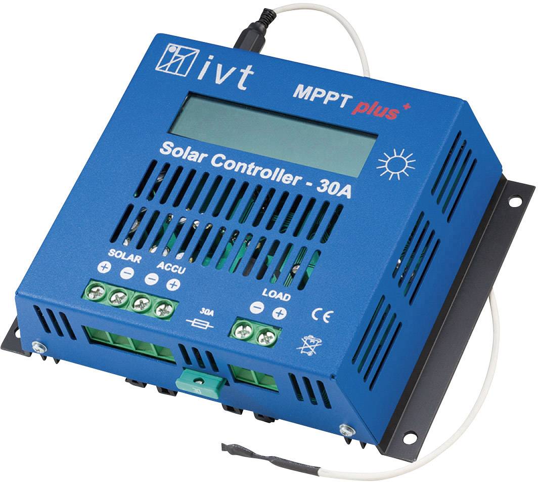 IVT MPPTplus 30A Solcelle-opladningsregulator MPPT 12 V, 24 V 30 A-0
