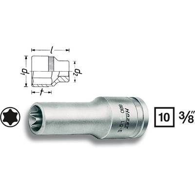 Hazet 880LG-E8 Udvendig-TORX Topnøgleindsats T 8 3/8" (10 mm)