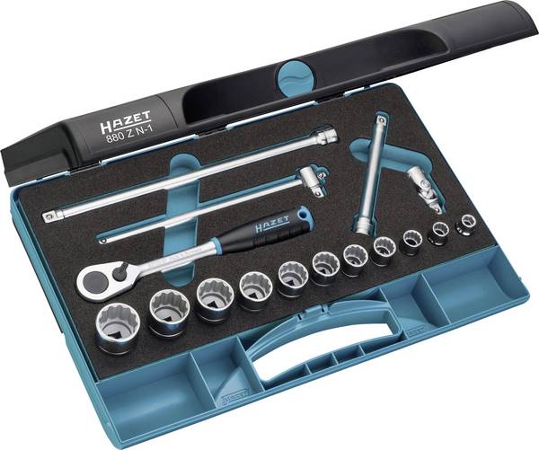 Hazet  Topnøglesæt Metrisk 3/8" (10 mm) 16 dele 880ZN-1