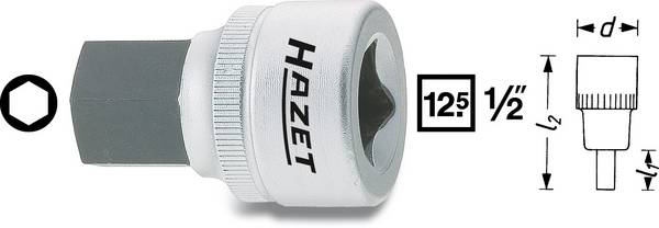 Hazet 985-19 Topnøgle-bit-indsats  1/2" (12,5 mm)  985-19