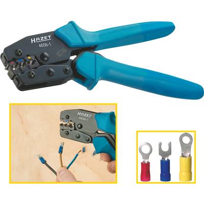 Hazet 4656-1 Krympetang Isolerede kabelsko;, Isolerede kabelforbindelser 0.5 til 6 mm²