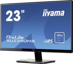 Iiyama ProLite XU2390HS-B1 LED-skærm 58.4 cm (23 tommer) EEK E (A - G) 1920 1080 Pixel Full HD 5 HDMI™, VGA IP | Conradelektronik.dk