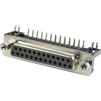 econ connect BU25WB/7 D-SUB-stiftliste 90 ° Poltal: 25 Loddepins 1 stk Tray