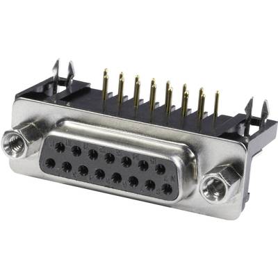 econ connect BU37WB/9 D-SUB-stiftliste 90 ° Poltal: 37 Loddepins 1 stk Tray