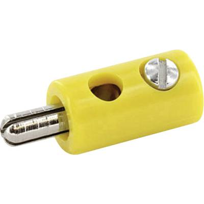 econ connect HOSGE Laboratoriestik Stik, lige Stift-diameter: 2.6 mm Gul 1 stk