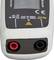 Multimeter med to stik til målekabler, CE-mærke, advarselssymbol og angivelse af målingskategori (CAT III 300V, CAT II 600V).