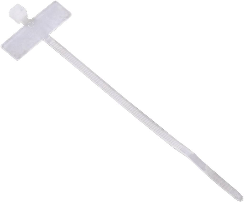 Hama 00221003 Kabelbinder mit Beschriftungsfeld, 98 mm, Natur, 25 Stück Kabelbinder 100 mm 24 mm Beige 25 stk-0