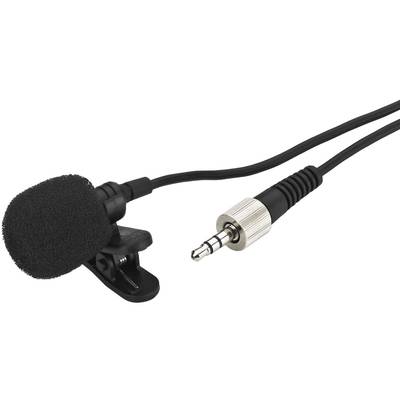 Monacor ECM-821LT Clip-on mikrofon Talemikrofon Overførselstype:Bredbånd Inkl. læskærm
