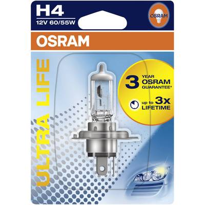 OSRAM 64193ULT-01B halogen lyskilde Ultra Life H4 55/60 W 12 V