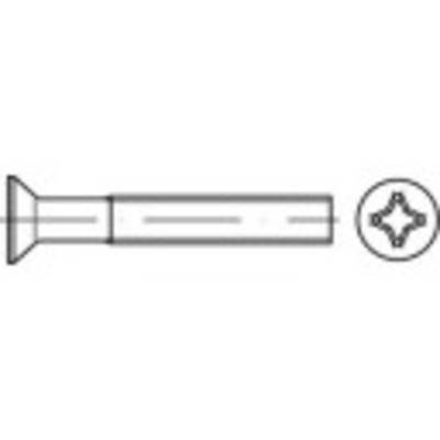 TOOLCRAFT 134469 Undersænkede skruer M6 10 mm Krydskærv Philips DIN 965 Stål 1000 stk