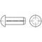 Teknisk tegning af en cylinderstift med side- og topvisning. Viser dimensioner og form til mekaniske applikationer.