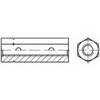 TOOLCRAFT 136583 Sekskantet skruenøglemøtrik M30 Stål Galvaniseret DIN 1479 1 stk