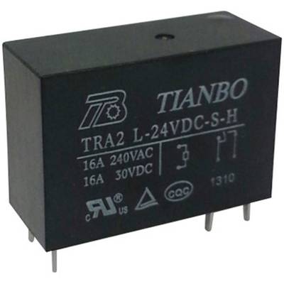 Tianbo Electronics TRA2 L-24VDC-S-H Printrelæ 24 V/DC 20 A 1 x sluttekontakt 1 stk 