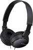 Sony MDR-ZX110AP On Ear hovedtelefoner kabelbundet Sort Kan foldes sammen, Headset