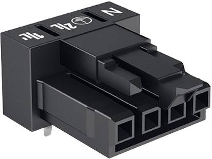 WAGO 890-804/011-000 Strømstik WINSTA MINI Tilslutning, indbygning vandret Samlet poltal: 4 16 A Sort 100 stk