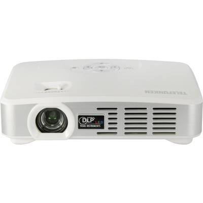 Telefunken DLP500 WIFI Projektor DLP ANSI-lumen: 500 lm 1280 x 800 WXGA 1000 : 1 Hvid