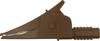 Cliff Croc Clip Sikkerhedskrokodillenæb Stikforbindelse 4 mm CAT III 1000 V Brun