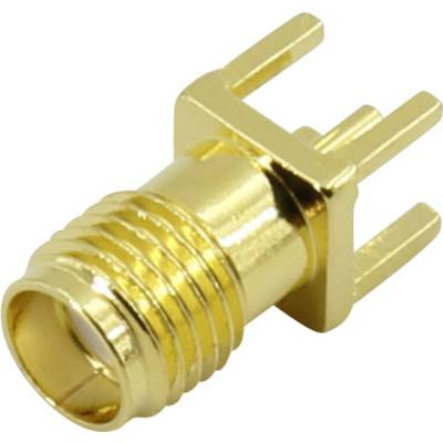 TRU COMPONENTS SMA-KE1 SMA-stikforbindelse Tilslutning, indbygning lodret 50 Ω 1 stk