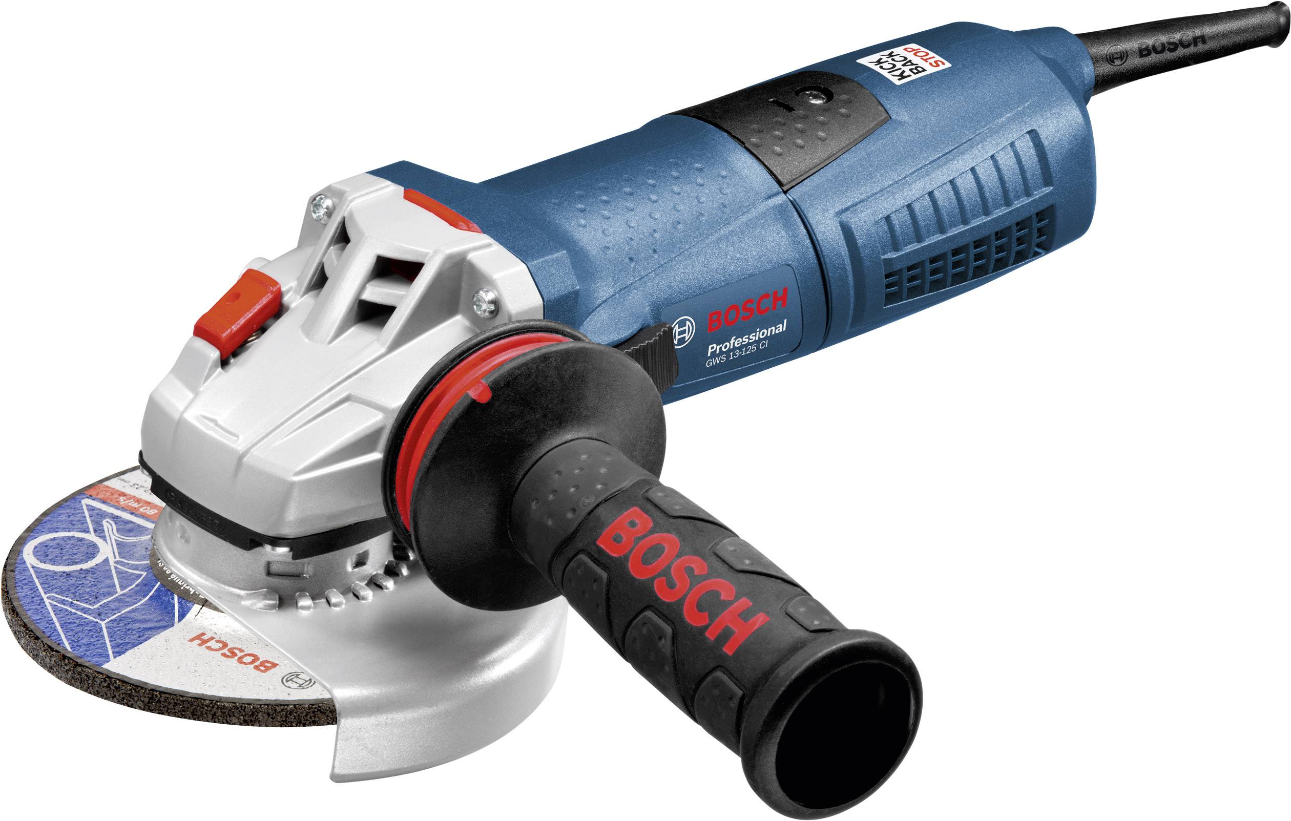 Bosch Professional GWS 13-125 CI, B-Ware 060179E003 BW Vinkelsliber B-vare (beskadiget / manglende indpakning) 125 mm Kuffert 1300 W