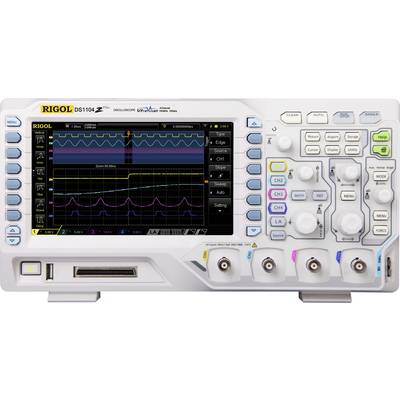 Digitalt-oscilloskop Rigol DS1104Z Plus 100 MHz 4-kanals 1 GSa/s 24 Mpts 8 Bit Kalibreret (DAkkS) Digital hukommelse (DS