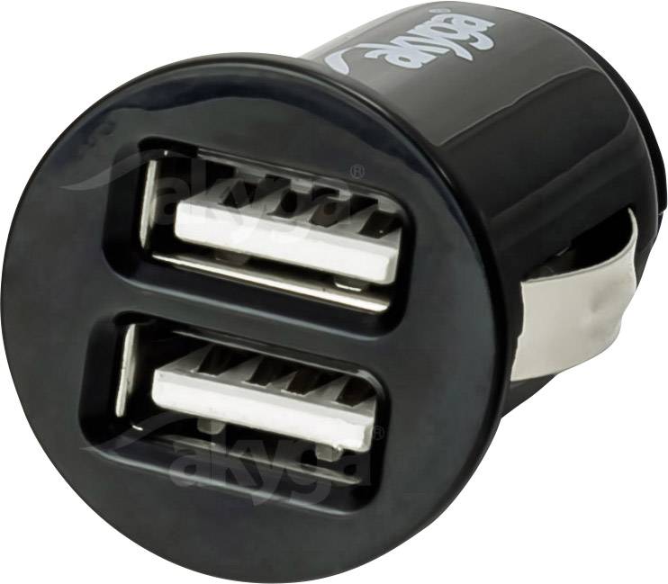 Akyga Charger USB-oplader USB Sort Personbil-1