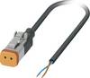 Phoenix Contact 1410724 Sensor-, aktuator-stik, Tilslutning, lige 3.00 m Pol-tal (RJ): 2 1 stk