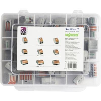 WAGO WA-741-744 Forbindelsesklemme-sortiment fleksibel: 0.08-2.5 mm² stift: 0.08-2.5 mm² 54 stk