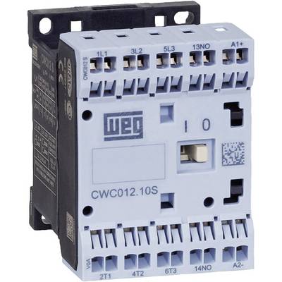 WEG CWC012-10-30D24S Kontaktor   3 x afbryder 5.5 kW 230 V/AC 12 A med hjælpekontakt    1 stk
