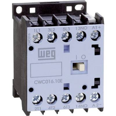 WEG CWC016-01-30D24 Kontaktor   3 x afbryder 7.5 kW 230 V/AC 16 A med hjælpekontakt    1 stk