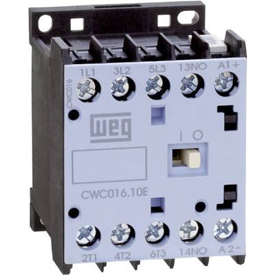 WEG CWC09-01-30C03 Kontaktor   3 x afbryder 4 kW 24 V/DC 9 A med hjælpekontakt    1 stk