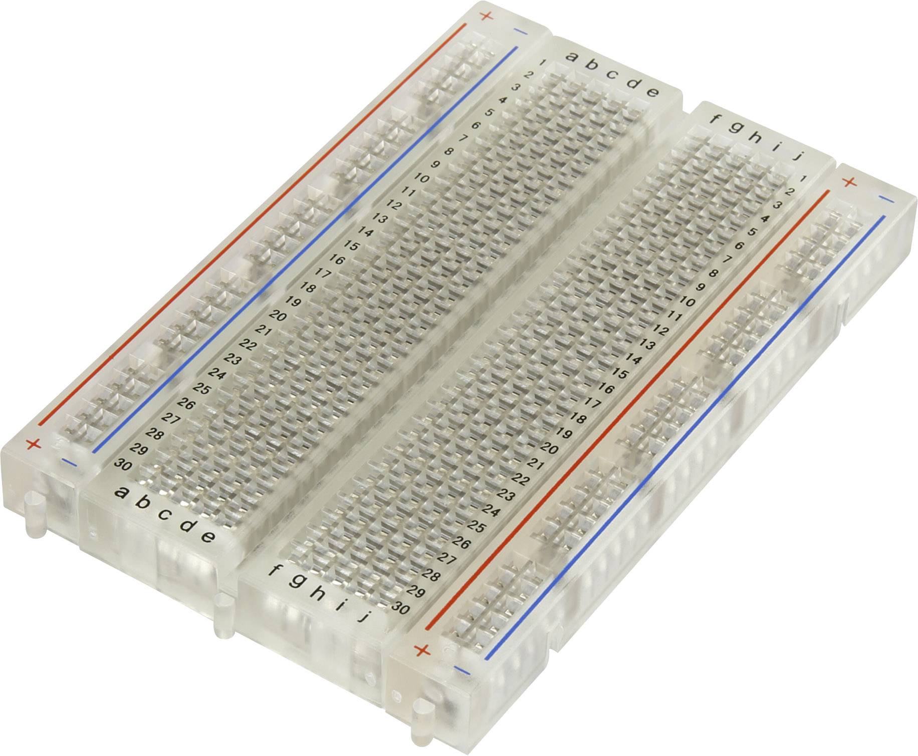 TRU COMPONENTS 0165-40-8-8010 Breadboard Transparent Samlet antal poler 400 (L x B x H) 84 x 54 x 9 mm 1 stk