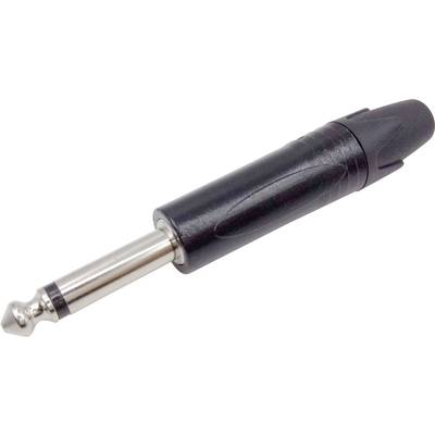TRU COMPONENTS 1408832 Jack-stik 6,35 mm Stik, lige Poltal: 2 Mono Sort 1 stk