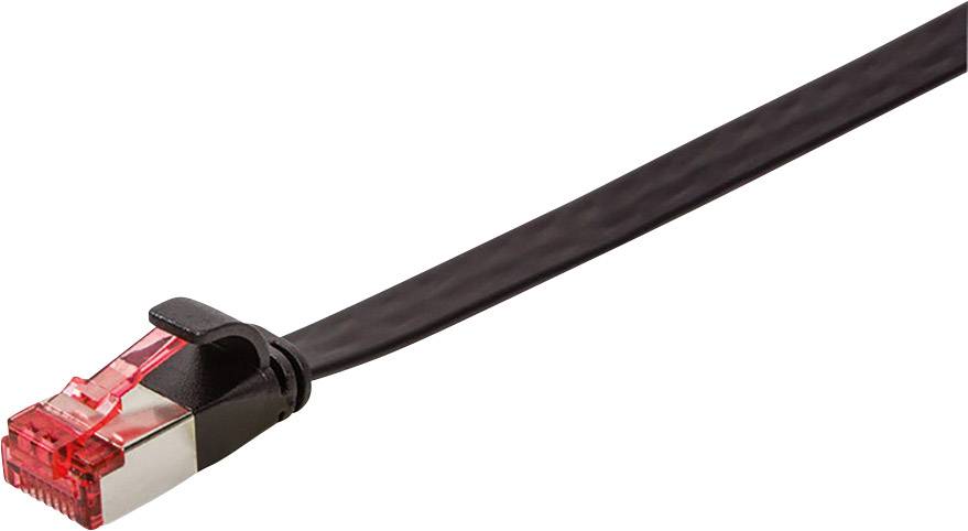 Rødt Ethernet-kabel med RJ45-stik på hvid baggrund.