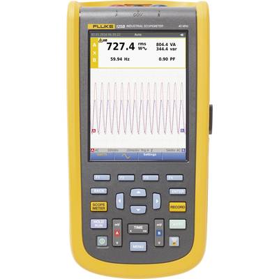 Fluke 125B/EU Håndholdt oscilloskop 40 MHz 2-kanals 4 GSa/s Multimeter-funktioner 1 stk