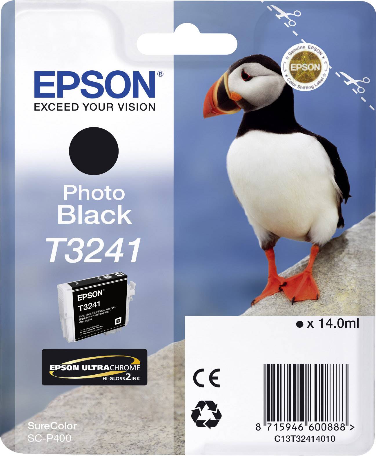 Epson Blæk T3241 Original Sort C 13 T 32414010