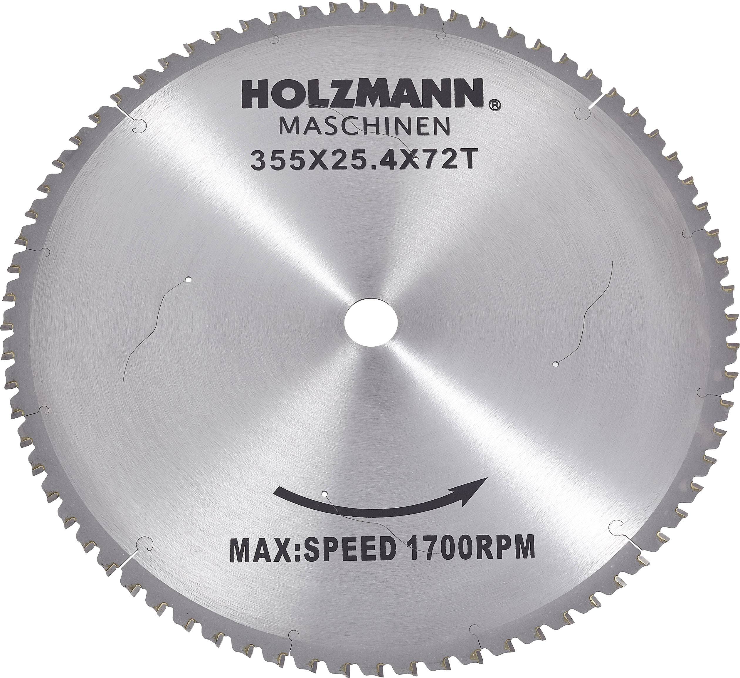 Holzmann Maschinen MKS355SB Blad til rundsav i hårdtmetal x 25.4 mm Antal tænder (per tomme): 72 1 stk |