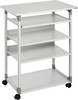 Durable Computervogn højdeindstilbar, med hjul Højde-område: 950 til 1150 mm (L x B x H) 500 x 750 x 950 mm Grå SYSTEM 75 VH 372010