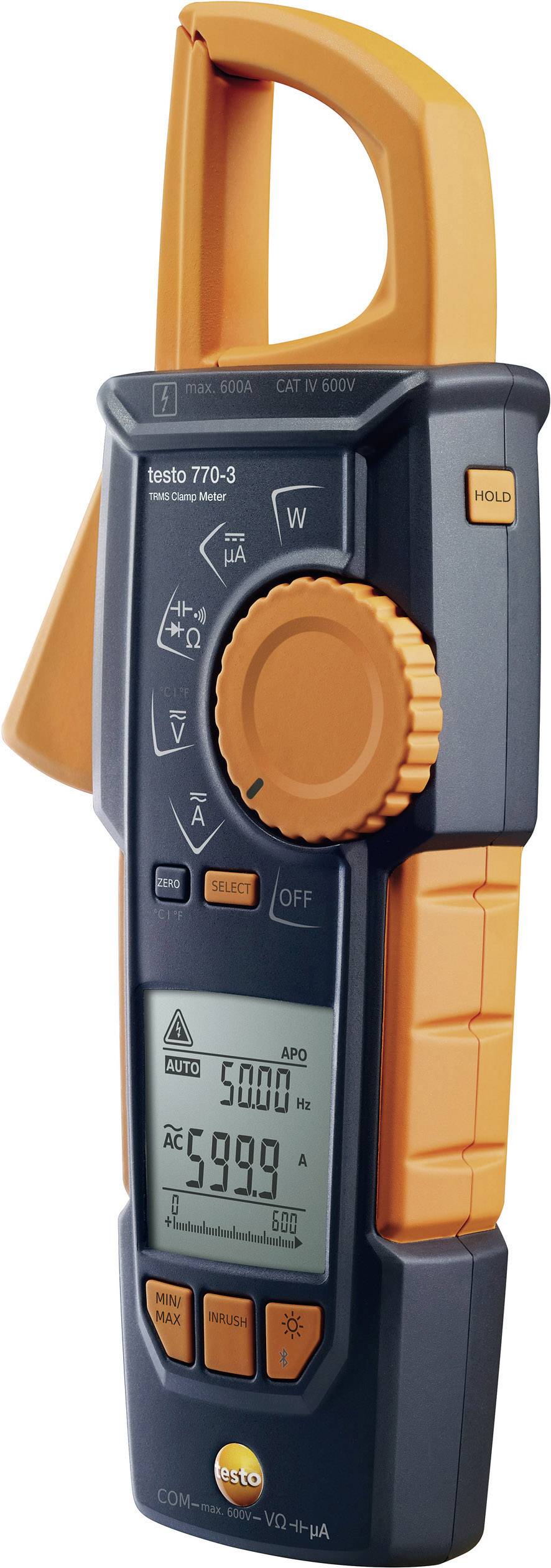 testo 0590 7703 Strømtang , Hånd-multimeter digital CAT III 1000 V, CAT IV 600 V Visning (counts): 6000