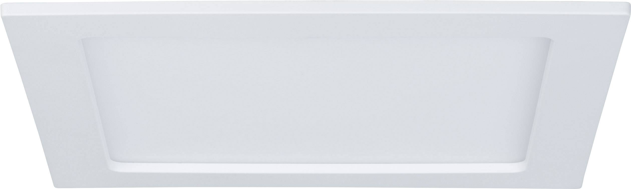Et rektangulært, hvidt LED-panel til loftsmontering, med smal ramme og diffus overflade for ensartet lysfordeling.