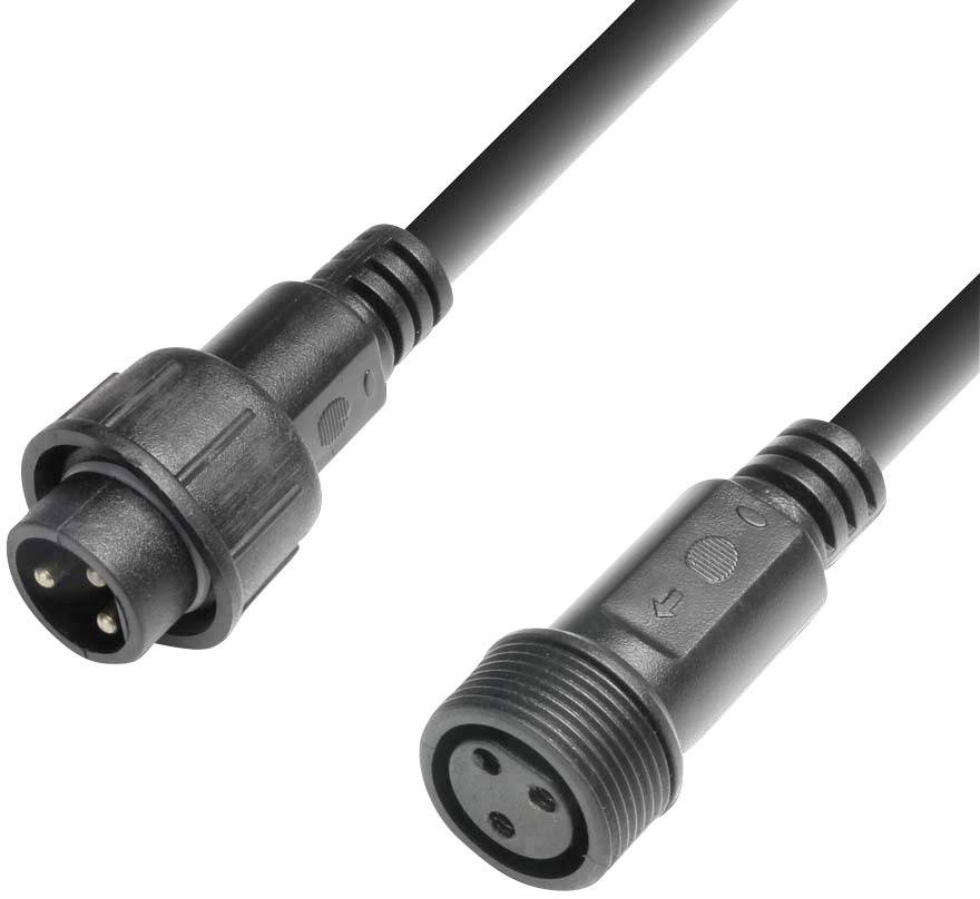 Cameo P EX 001 Strøm Forlængerkabel [1x XLR-stik - 1x XLR-tilslutning] 1.00 m Sort