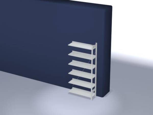Orion Regalsysteme HKA20310EX Dokumentreol tilbygningsmodul (B x H x T) 1010 x 2000 x 335 mm Stål plastbelagt Lysegrå Metalbakke