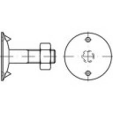 TOOLCRAFT 147114 Tallerkenskruer M12 50 mm Udvendig sekskant DIN 15237 Stål 100 stk