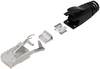 BEL Stewart Connectors SS-39200-030 RJ45-stik CAT 6 SS-39200-030 Stik, lige Poler: 8P8C Sort 1 stk