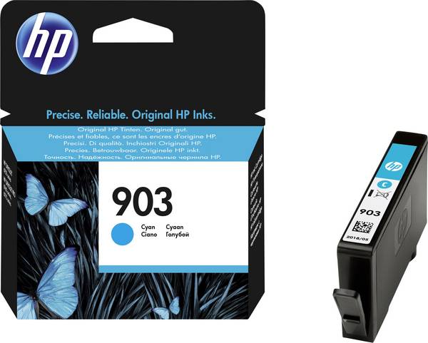 HP 903 Blæk  Original Cyan T6L87AE Blæk