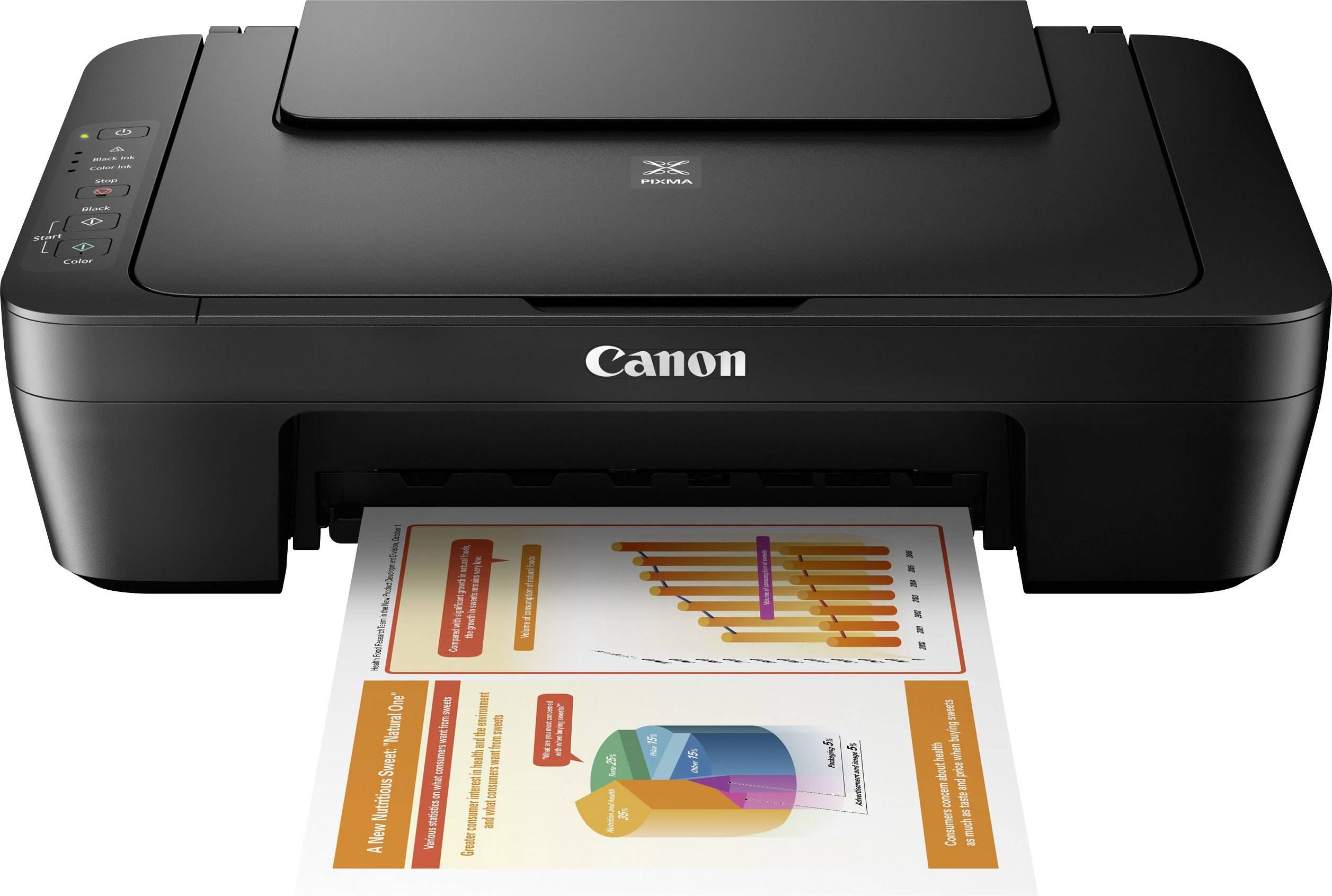 Canon Pixma Mg2555s Farve Inkjet Multifunktionsprinter A4 Printer Scanner Kopimaskine 2397
