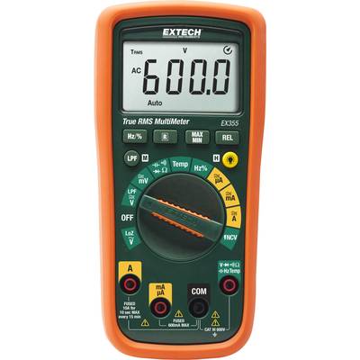 Extech EX355 Hånd-multimeter digital CAT III 600 V Visning (counts): 6000