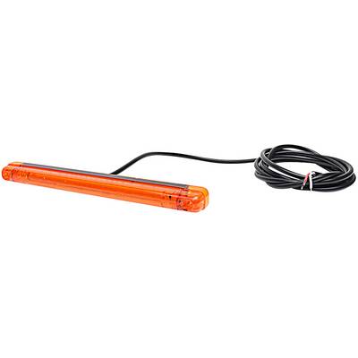 En orange LED-lysstav med et sort kabel.